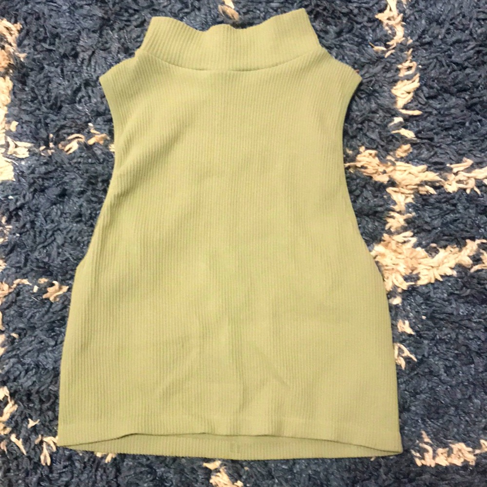 Zara womens green turtleneck